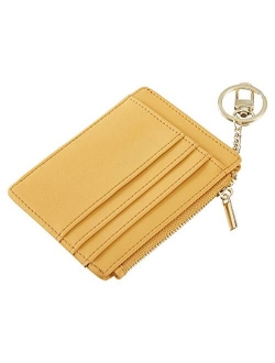 Sodsay Card Case Slim Front Pocket Wallet for Women Credit Card Holder with Keychain