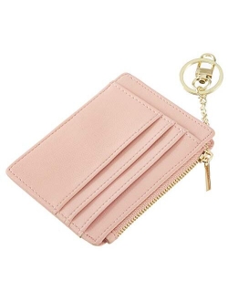 Sodsay Card Case Slim Front Pocket Wallet for Women Credit Card Holder with Keychain