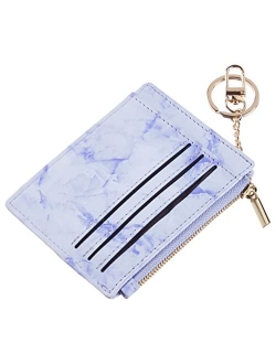 Sodsay Card Case Slim Front Pocket Wallet for Women Credit Card Holder with Keychain