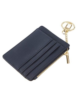 Sodsay Card Case Slim Front Pocket Wallet for Women Credit Card Holder with Keychain