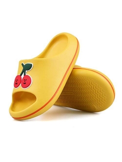 Wysbaoshu Girls Boys Fruit Slippers Summer Slides Sandals Kids Shower Slippers for Beach Pool Water Shoes