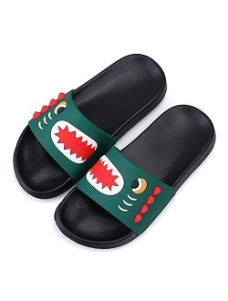 Wysbaoshu Girls Boys Fruit Slippers Summer Slides Sandals Kids Shower Slippers for Beach Pool Water Shoes