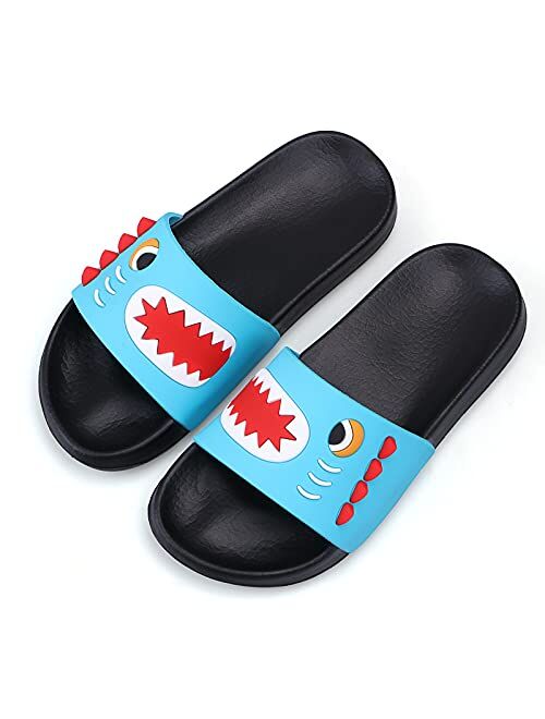 Wysbaoshu Girls Boys Fruit Slippers Summer Slides Sandals Kids Shower Slippers for Beach Pool Water Shoes