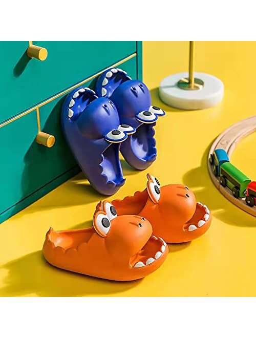 Joyear Children's Dinosaur Slippers with Children's Summer Sandals, Beach Swimming Pool Non-slip Water Shoes, Indoor and Outdoor Cute Big Mouth Light Slippers Boys and Gi