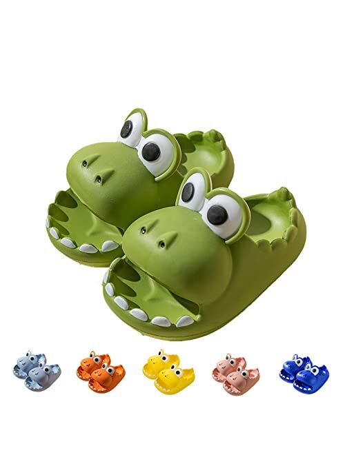 Joyear Children's Dinosaur Slippers with Children's Summer Sandals, Beach Swimming Pool Non-slip Water Shoes, Indoor and Outdoor Cute Big Mouth Light Slippers Boys and Gi