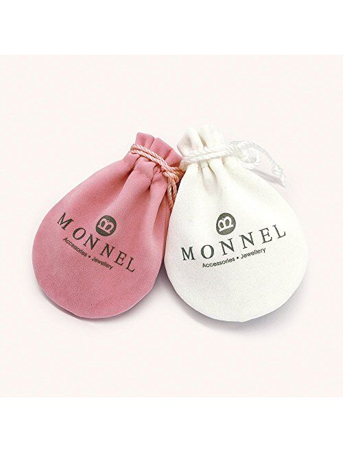 Monnel Bling Bling Crystal Pink Style Butterfly Keychain Key Ring with Pouch Bag MZ847-3