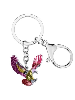 Enamel Alloy Eagle Keychains For Women Girls Car Purse Handbag Novelty Charms GIfts