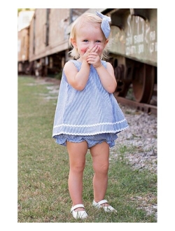 Baby Girl Short Sleeve Swing Top and Ruffle Bloomer Set