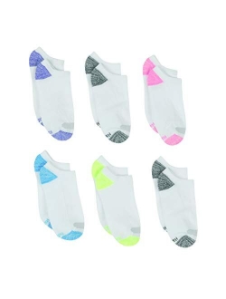 Women's Plush Comfort Toe Seam No Show Socks, 6-Pair Pack