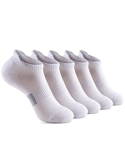 Gonii Ankle Socks Womens Running Athletic No Show Socks Cushioned 5-Pairs