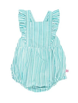 Baby/Toddler Girls Flutter Overall Ruffled Romper