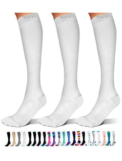 SB SOX 3-Pair Compression Socks (15-20mmHg) for Men & Women – Best Socks for All Day Wear!