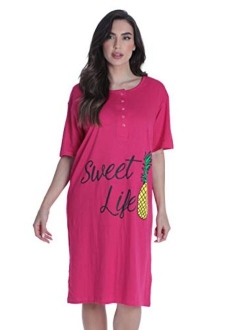 Just Love Short Sleeve Nightgown Sleep Dress for Women Sleepwear