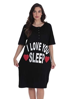 Just Love Short Sleeve Nightgown Sleep Dress for Women Sleepwear