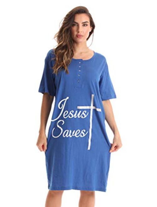 Just Love Short Sleeve Nightgown Sleep Dress for Women Sleepwear