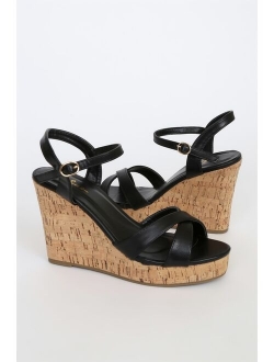 Nixie Cork Wedge Sandals