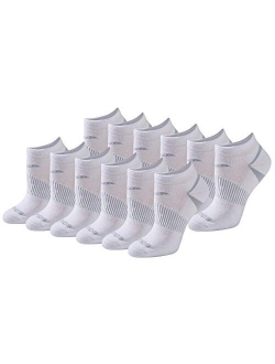 Women's Selective Cushion Performance No Show Athletic Sport Socks (6 & 12 Pairs)