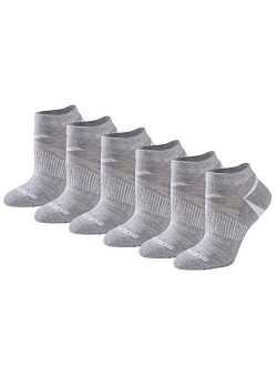 Women's Selective Cushion Performance No Show Athletic Sport Socks (6 & 12 Pairs)