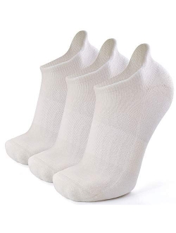 Busy Socks Merino Wool Compression Support Ankle Running Hiking Socks for Men Women, Soft Thick Cushion Tab Socks 3/6 Pairs