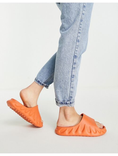 Topshop Pye mule slider sandal in orange