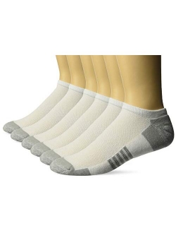 Men's 6-Pack Performance Cotton Cushioned Athletic No-Show Socks