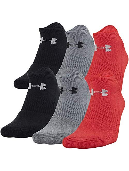 Under Armour Adult Cotton No Show Socks, Multipairs