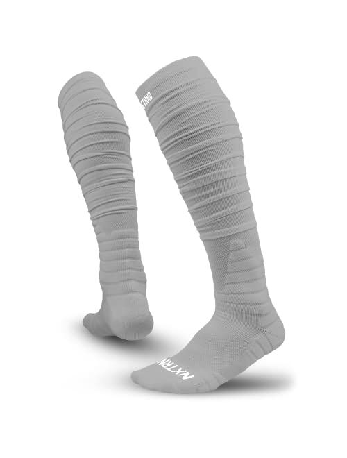 NXT NXTRND Nxtrnd XTD Scrunch Football Socks, Extra Long Padded Sports Socks for Men & Boys