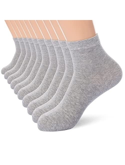 Jeedmno Women Thin Cotton Socks, Warm Soft Cotton Socks Women Ankle Quarter Cut Socks 5/10/25 Pairs