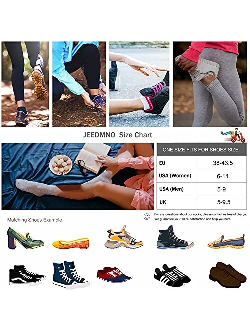 Jeedmno Women Thin Cotton Socks, Warm Soft Cotton Socks Women Ankle Quarter Cut Socks 5/10/25 Pairs