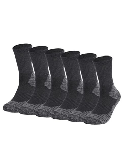 Fitliva Work Socks for Men Cotton Cushioned Boot Socks (6 Pairs)