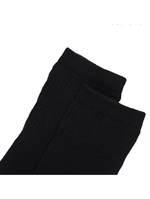 Fitliva Work Socks for Men Cotton Cushioned Boot Socks (6 Pairs)