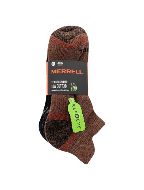 Merrell mens Low Cut Socks, Red, 10 13 US