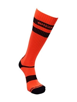 Breedwell Mens Knee High Logo Stripe Socks