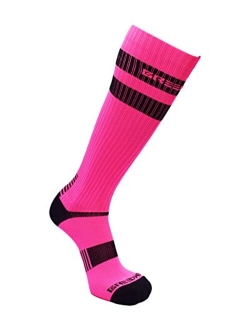 Breedwell Mens Knee High Logo Stripe Socks