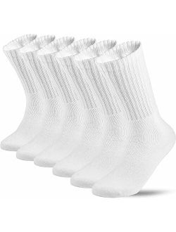 Generic Lot 3-12 Pairs Mens Solid Sports Athletic Work Plain Crew Socks Size 10-13 (12 Pack)