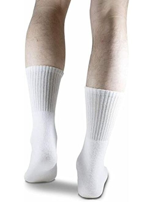 Generic Lot 3-12 Pairs Mens Solid Sports Athletic Work Plain Crew Socks Size 10-13 (12 Pack)