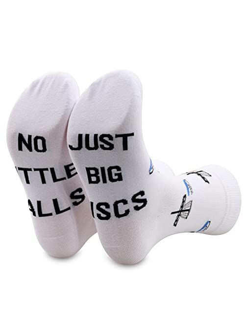 TSOTMO Disc Golf Socks Golfing Gift Disc Golf Sport Socks Gift For Disc Golf Lover Novelty Sport Socks For Men