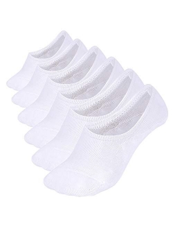 WHISPER DEER No Show Socks Men Size 9-12/12-15 - Invisible Low cut Loafer Sneaker Socks With Non-Slip Grip (3/6/8Packs)