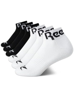 Women's Comfort Cushioned Athletic Quarter Cut Socks (6 Pack)