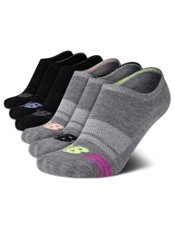 Women's Invisible No Show Non-Slip Liner Socks (6 Pack)