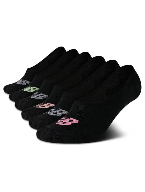 New Balance Women's Invisible No Show Non-Slip Liner Socks (6 Pack)