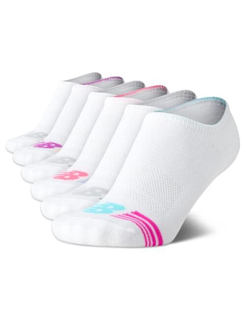 New Balance Women's Invisible No Show Non-Slip Liner Socks (6 Pack)