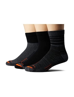 Merino Wool Work Quarter Socks 3-Pair