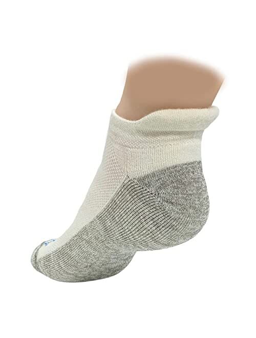 TRU47 Sanitized Silver Quarter Grounding Socks - High End Earthing Socks For Men & Women/99% Pure Silver Thread