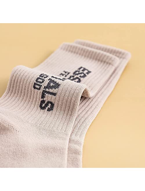 Duiroiu Fear of God Essential Socks Men's Socks 4-Pair Multi Performance Moisture Wick Outdoor Fitness Sports Sock