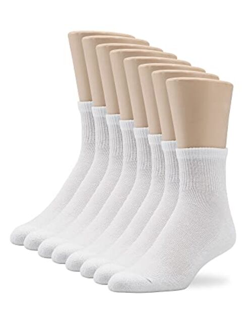 No Nonsense mens Cushion Quarter Top Sock 8 Pair Pack