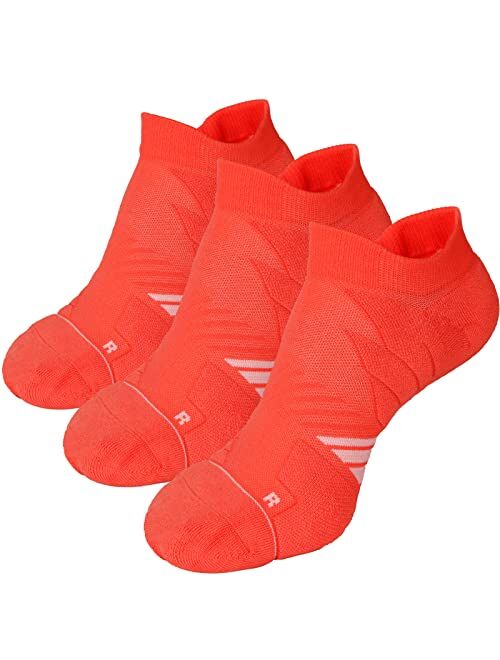 Hylaea No Show Running Athletic Anti-Blister Wicking Coolmax Socks, Seamless Anti-odor