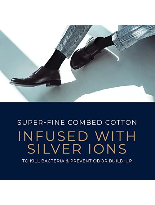 THE VILLAIN INSIDE Villain Inside Contra Dragon Fly, Combed Cotton Crew Socks for Men, Silver Infused Premium Athleisure Socks