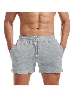 AIMPACT Mens Athletic Workout Shorts 5 Inch Inseem Casual Jogger Short Pants for Men