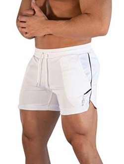 sandbank Men's 5" Gym Workout Short,Quick Dry Active Running Bodybuilding Shorts with Pockets